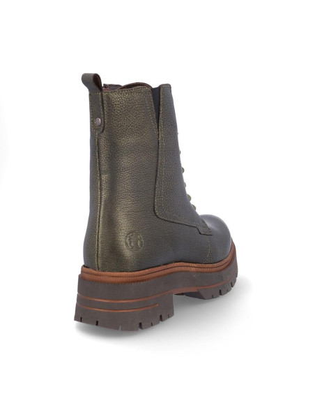 Botas Cordones Coronel Tapiocca Mujer Metalizado Oliva C-356-56 Botas Cordones Coronel Tapiocca Mujer Metalizado Oliva C-356-56