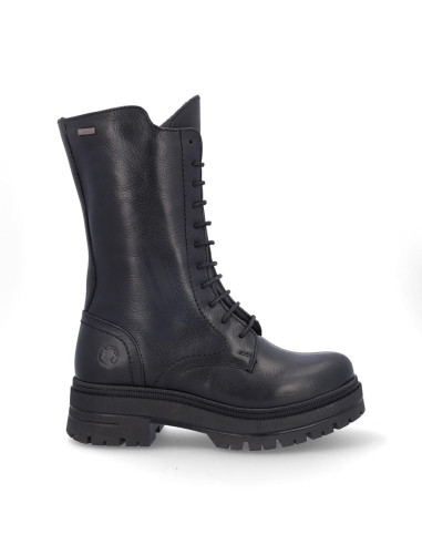 Botas Cordones Coronel Tapiocca Negro Mujer C357-11