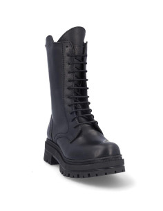 Botas Cordones Coronel Tapiocca Negro Mujer C357-11 2
