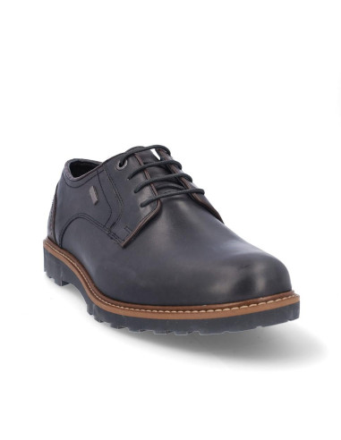 Zapato Cordones Coronel Tapiocca Hombre Negro Marron C323-11