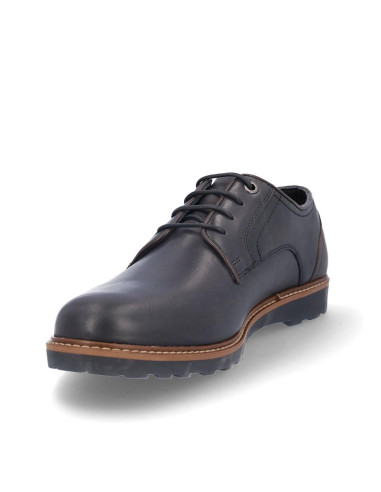 Zapato Cordones Coronel Tapiocca Hombre Negro Marron C323-11
