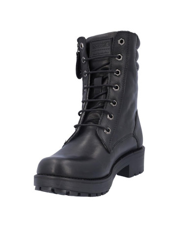 Botas Cordones Coronel Tapiocca Mujer Negro C374-11
