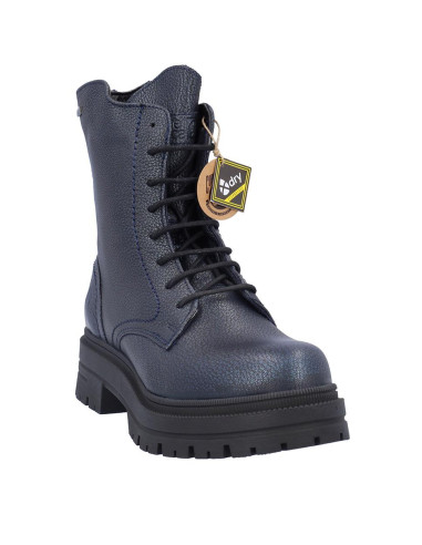 Botas Cordones Coronel Tapiocca Mujer Metalizado Marino C354-54