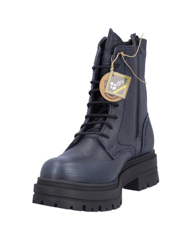 Botas Cordones Coronel Tapiocca Mujer Metalizado Marino C354-54