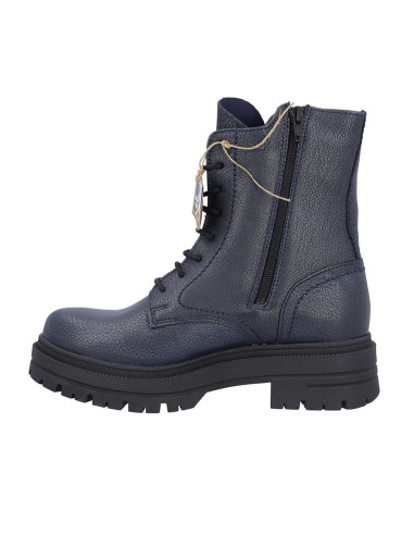 Botas Cordones Coronel Tapiocca Mujer Metalizado Marino C354-54