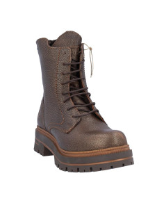 Botas Cordones Coronel Tapiocca Mujer Metalizado Bronce C354-52 2